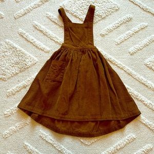The Simple Folk corduroy pinafore brown